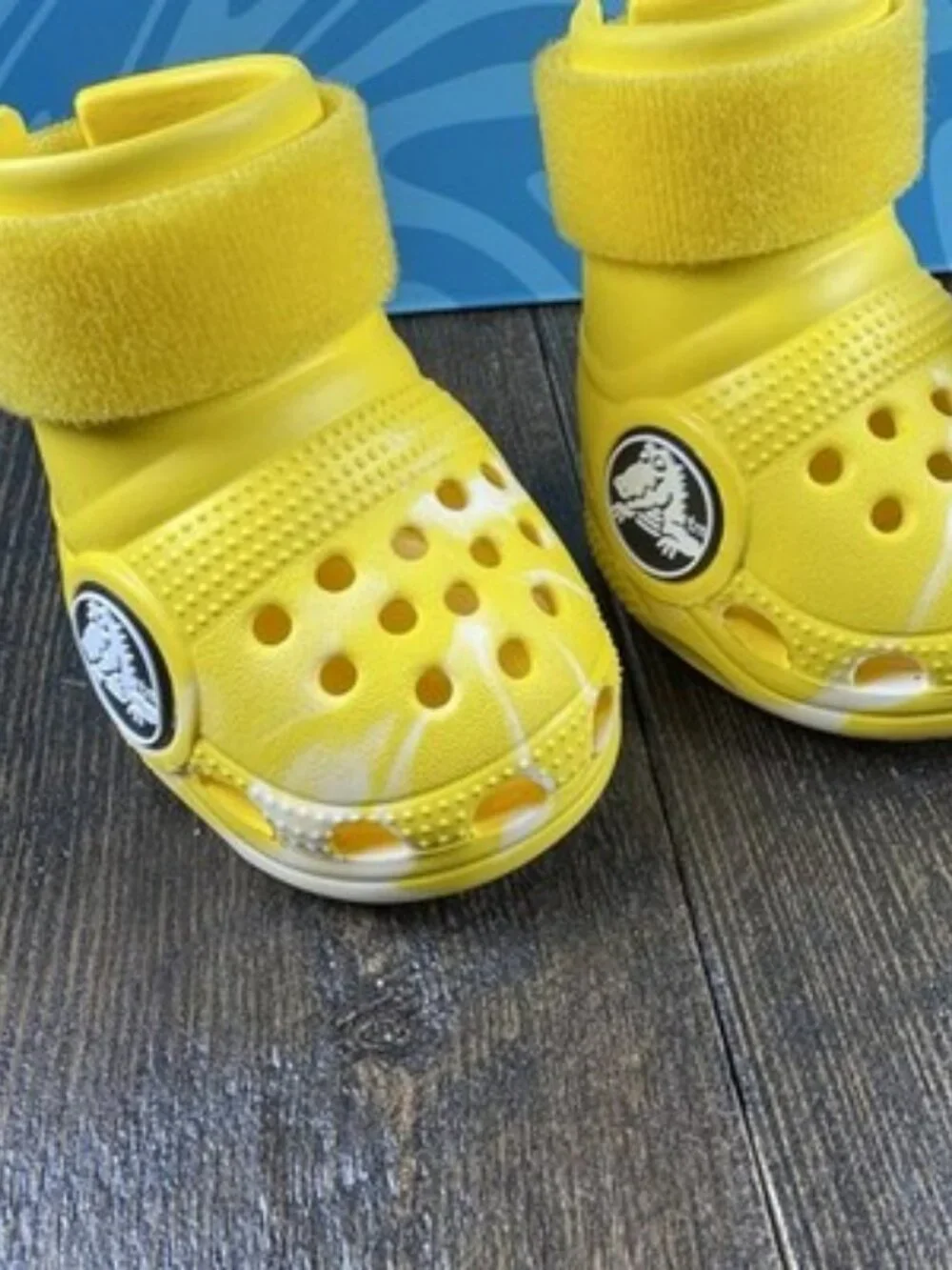 Bark Crocs Pet Dog Boots Rare Yellow Medium - AUTHENTIC - Dog Walk Protect Paws